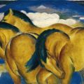 Franz Marc - Die kleinen geblen Pferde