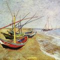 Vincent van Gogh - Barche sulla spiaggia